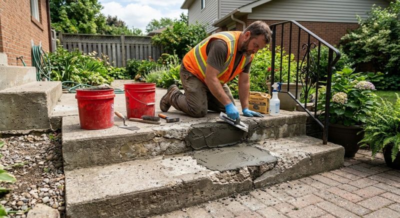 Concrete Pathway Repair in West Des Moines, IA